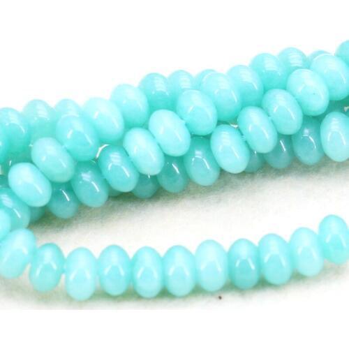 5x8mm Light sky blue chalcedony abacus shaped loose beads 15" high quality DIY women jewelry making wholesale