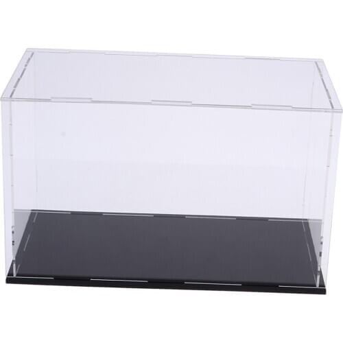 Acrylic Display Case for Small Figures Brick Building Block, Toys Model Display Box, Perspex Dustproof Showcase 23x11x11cm