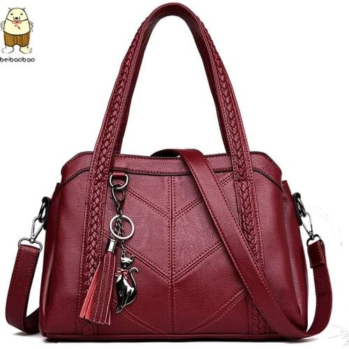 Beibaobao 2020 Women Shoulder Bags Ladies Leather Handbags Women Fashion Bags Women Handbag Genuine Leathe