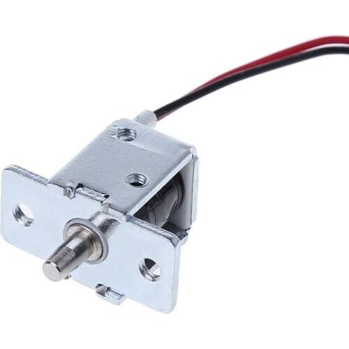 DC 12V 0.5A Mini Electric Magnetic Cabinet Bolt Push-Pull Lock Release Assembly Solenoid Access Control