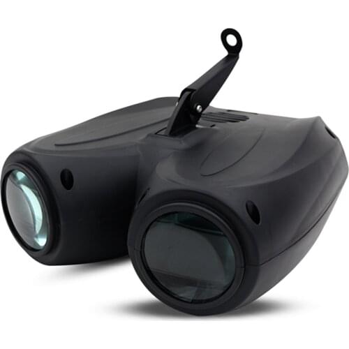 Disco Licht 20W 128 LED Sound Party Verlichting RGBW Dubbele Hoofd Luchtschip Laser Projector Light Kerst Dance Stage Led disco