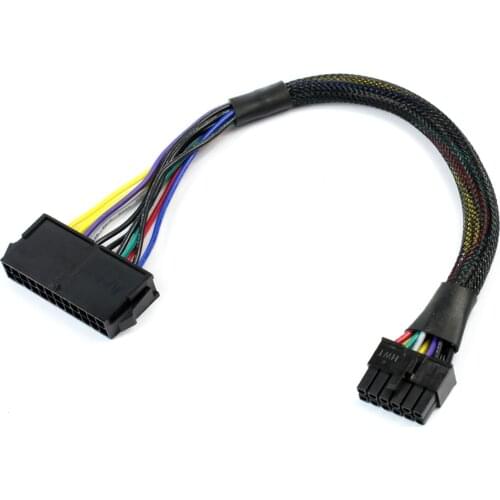 Power Supply Cable Cord 18AWG Wire ATX 24 pin to 12 pin Adapter Cable for Motherboard High Quality