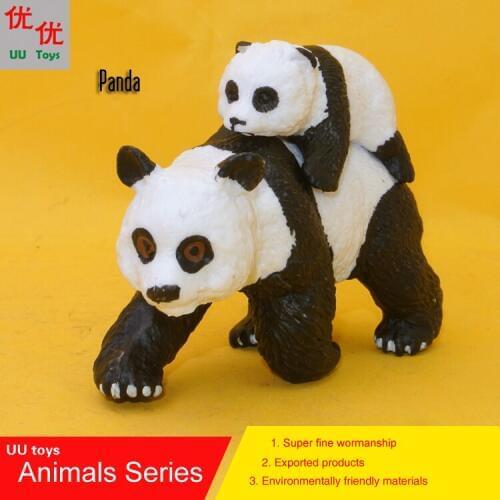 Hot Giant Panda with baby Simulation model Animals kids toys children educational props