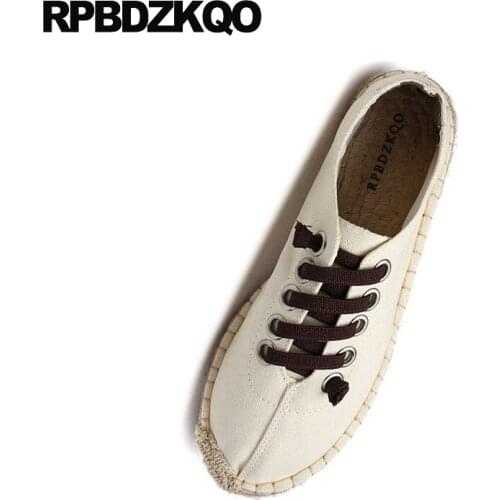 Large Size Plus Breathable 11 2021 New Men Canvas Shoes Casual Comfort Designer Lightweight Korean Lace Up Espadrilles Spring
