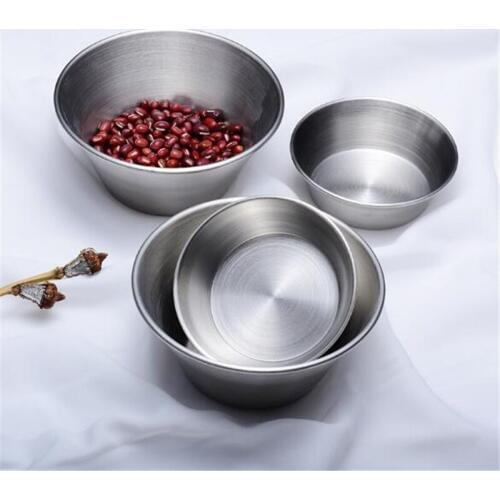 New Stainless Bowl Dessert Dish Soy Sauce Dish Kitchen Sauce Small Dish Dip Rray Seasoning Dish Two Size For Choose
