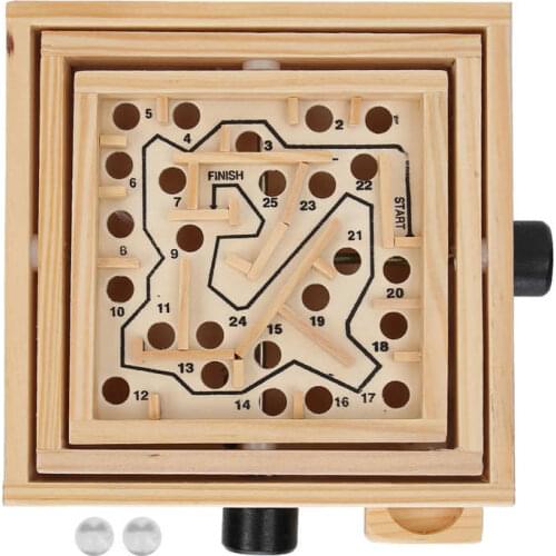 Diaper for Elderly Disabled Wooden Maze Puzzle Toy Balances Board Table Maze Game Prevent Dementia for Elderly Adult Health Care