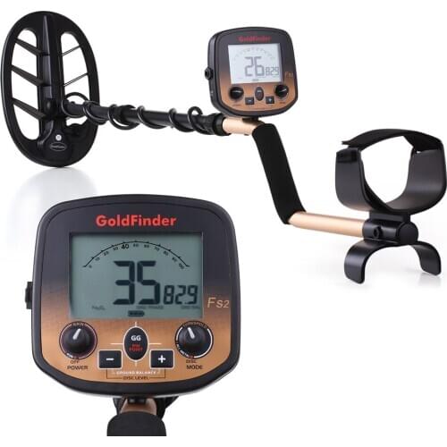 Professional Underground Metal Detector FS2 Scanner Finder Gold Digger Treasure Hunter Pinpointer LCD Display two coils optional