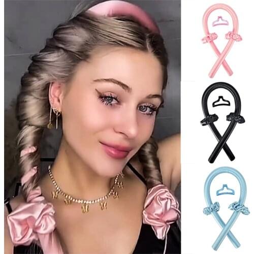 Woman Heatless Curling Rod Heatless Hair Curls Headband Make Hair Soft And Shiny Hair Curler Hairdressing Tools hair accessories