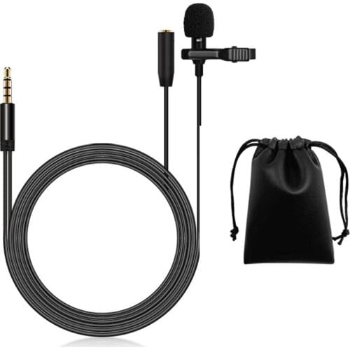 Universal Portable 3.5mm Mini Mic Microphone Hands Free Clip on Microphone Mini Audio Mic For PC Laptop Lound Speaker