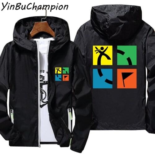 Mens Women Geocaching Geocache Sportswear Hooded Bomber Zipper Thin Reflective Sunscreen Windbreaker Skin Coat Jacket 5XL 7XL