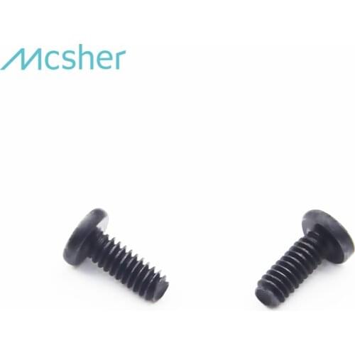 50pcs M2 x 5mm Laptop Notebook Screw Phillips Flat Wafer Head Black Zinc