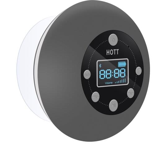 Bathroom waterproof bluetooth speaker mini subwoofer portable speaker with clock FM radio hands-free call caixa de som bluetooth