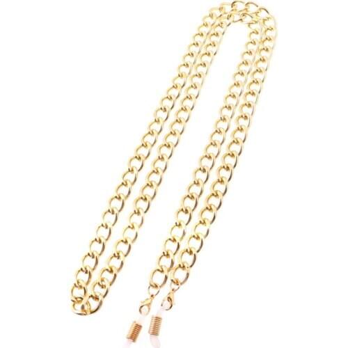 Gold Eyeglass Chains Sunglasses Metal Non-slip Reading Glasses Chain Eyewears Cord Holder Neck Strap Rope 70cm High Quality