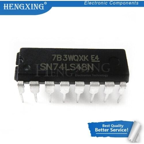 10pcs/lot 74LS48 SN74LS48N HD74LS48P DIP-16 In Stock