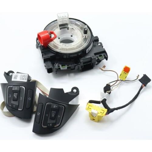 4 Pcs Steering Wheel Multifunction Switch Module Wiring Harness Kit For VW Passat B7 2011-2015 56D959537B 5K0953549B 3C8971584F