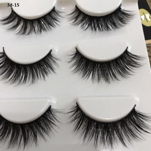 6 Pairs/2boxs Mink Eyelashes Makeup Wispy Long 3D Mink Hair Lashes Eyelash Extension Make Up False Eyelashes Maquiagem Cilios
