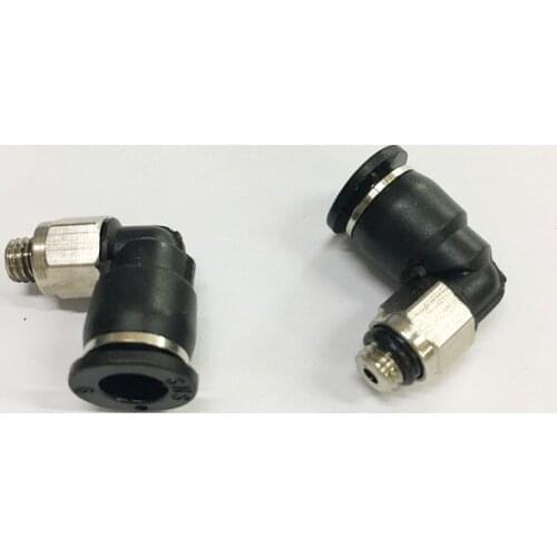 Free shipping 10 pcs/lot Pneumatic 6mm to 5mm Male Thread 90 Degree Elbow Pipe Quick Fittings