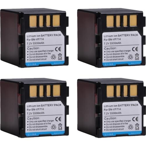 BNVF714 3300mAh 7.2V BN-VF714 Battery for JVC BN-VF714 GR-D250 GR-D270 GR-D290 GR-D390 GR-D450 GR-D650 GR-DF450 BN-VF707 VF707U