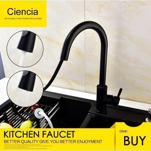 Ciencia Black Kitchen Faucets