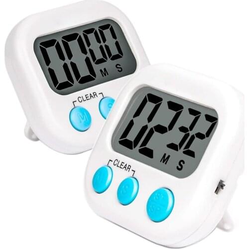 Digital Kitchen Timer Big Digits Loud Alarm Magnetic Backing Stand With Large LCD Display For Cooking Baking Sports Games Office