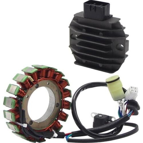 Motorcycle Stator Coil+Regulator Rectifier For Yamaha YFM400 Big Bear 400 2X4 4X4 Hunter IRS Exploring 5GT-81960-00 5FU-81410-00