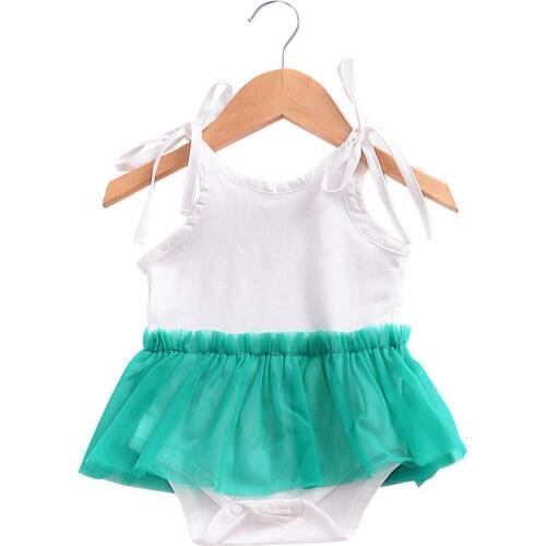 2018 Newborn Infant Baby Girls Romper Bodysuit Outfit Clothes Four sling gauze climbing clothes