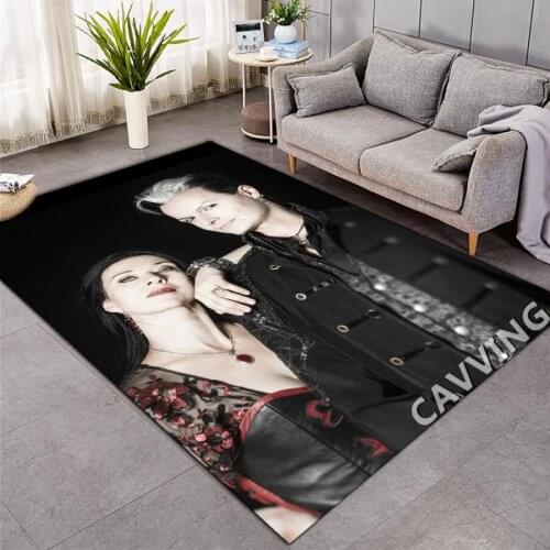 Lacrimosa Band 3D Printed Carpets Soft Flannel Rug Mat Rugs Anti-slip Large Rug Carpet Home Decoration for Living Room Bedroom
