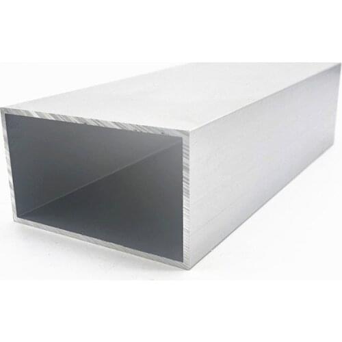 76mm*44mm*2mm square tube aluminum alloy hollow pipe rectangle straight duct vessel 100/200/300/400/500/550mm length