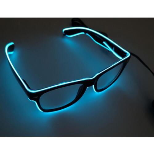 1pc Flashing Glasses EL Wire LED Glasses Glowing Party Supplies Lighting Novelty Gift Bright Light Festival Party Glow Sunglass