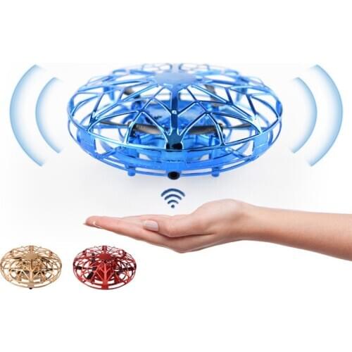 UFO Drone RC Mini Helicopter Infraed Hand Sensing Induction Aircraft Electronic Model Quadcopter Flying Ball Toys For Children