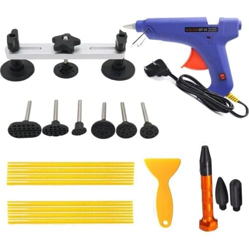PDR Repairs Kit PDR Removal Paintless PDR Repair Tools PDR Puller Bridge Glue Sticks Glue Gun Tool Sets