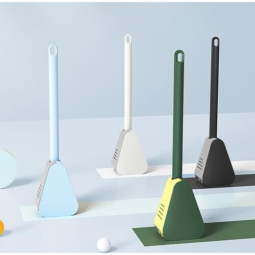 Wall-Mounted Toilet Brush Long-Handled Golf Brush Head Toilet Brush Cleaning Tool Home Bathroom Accessories Sets Corner Cleaning