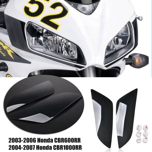Motorcycle Front Headlight Cover Screen Light Protector for 2004-2007 CBR1000RR 2003-2006 Honda CBR 600 RR 600RR