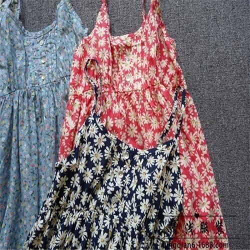 DressesSpaghetti Strap Cotton Print Cheap Clothes China Summer Dress 2019 Casual Dresses Sarafan Sale Dresses Free Shipping W79