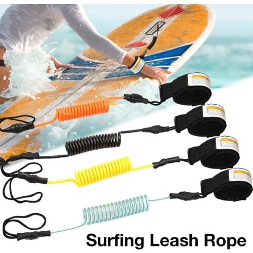 Surfing Leash Rope Soft Strong High Strength Free Adjustment Stand Up Paddle Surfing Safety Hands Ropes Surfboard Accessories