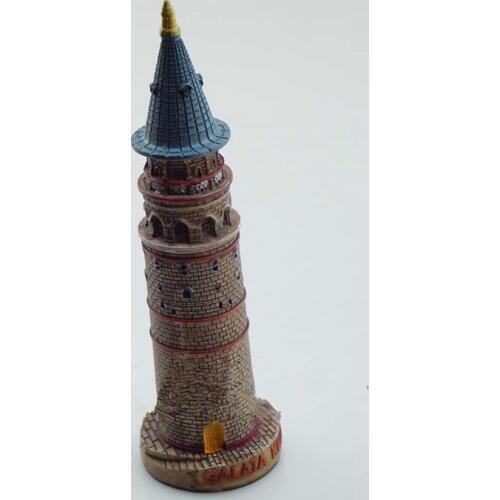 Handmade Painted Turkey Galata Kulesi Resin Crafts Creative Home Decortion Tourism Souvenir Gif