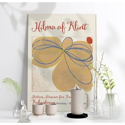 Swedish Hilma Af Klint Quote Art Print Inspirational Poster Geometry Abstract Art Prints Klint Mysticism Retro Poster Wall Decor