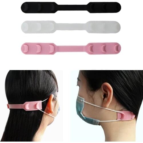 Silicone Fixing Buckle Band Extension Face Mask Ear Hooks Non Slip Anti Lock Soft Silica Gel Face Masks Friend