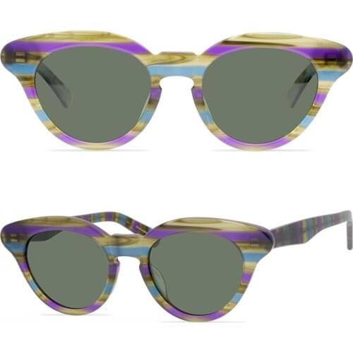 Personality womens sunglasses cat eye acetate butterfly shape fashion European and American street style designer sunglasses