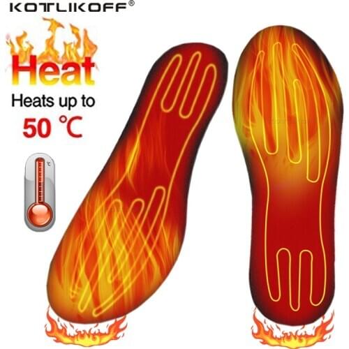 USB Electric Heated Insoles Women Men Heated Shoe Insoles Winter Outdoor Sport Feet Warming Insoles Foot Warming Pad Feet Warmer