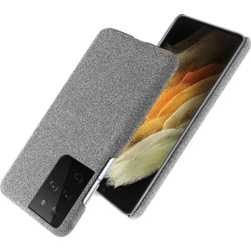 Slim Cloth Texture Cover For Samsung Galaxy S21 Ultra Case Fabric Antiskid Capa for Samsung GalaxyS21 Galaxy S21 S 21 Plus Ultra