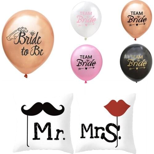 Hen Party Supplies Team Bride Latex Balloons Hen Party Bride to Be Balloon Decor Bridal Shower Bachelorette Party Decoration