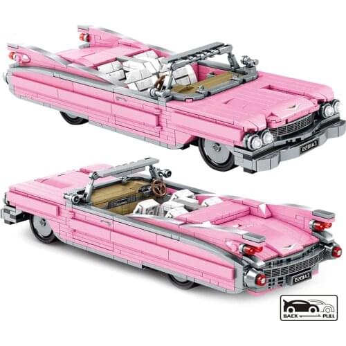 High-tech City Car Off-Road Retro Car Assembled Building Blocks Cars Model Brick Block Boy Birthday Gift Educational Toys