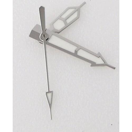 White Watch Hands Spare Parts Fit For NH35A NH36A NH35 NH36 7s26 4r35 7002 Movement Green Luminous