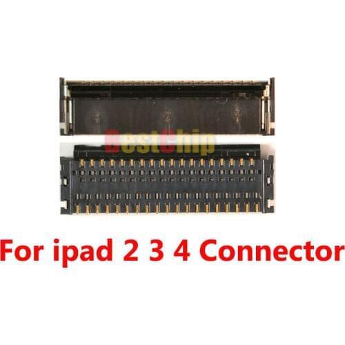 10pcs/lot New Original Touch Panel Screen Digitizer FPC Connector For iPad 2 3 4 On Logic Board