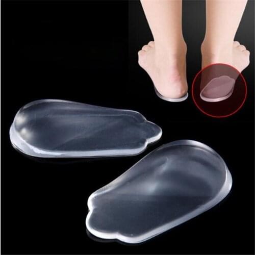 2Pcs New Silicone Insoles Orthotics X/O-type Legs Corrector Gel Pillow For Heel Orthopedic Insoles Shoes Pad For Feet Care