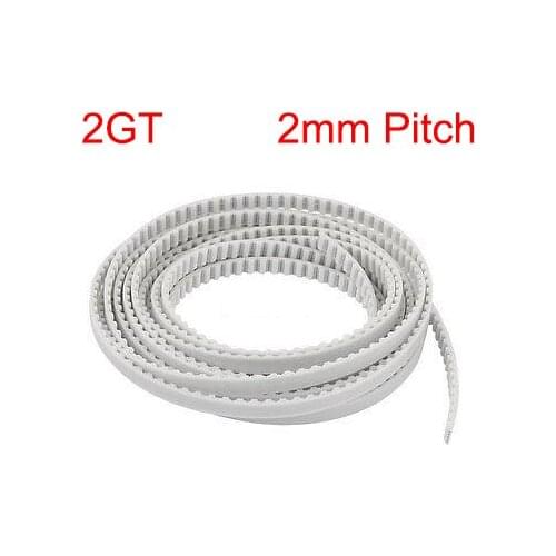 2GT 10mm 12mm 15mm 18mm 20mm Width 2mm Pitch Open Loop End PU Polyurethane Steel Wire Groove Cogged Synchronous Timing Belt