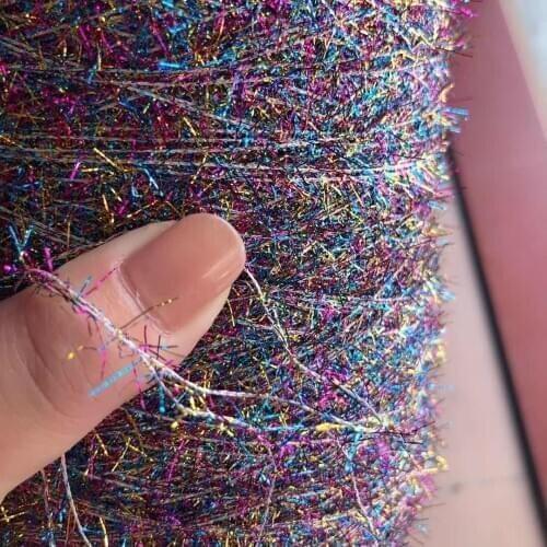 500g Colorful yarn Glass Yarn For Knitting Rayon Blended Yarn Crochet threads Acrylic Yarn bag knit sweater yarn hat shawl ZL35