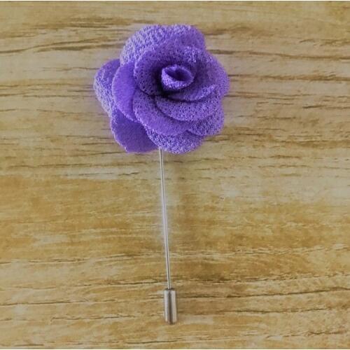 Cheap 30Pcs/Lot Best Man Groom Boutonniere Cloth Rose Flower men buttonhole Wedding Party Prom Man Suit Corsage Pin Brooch