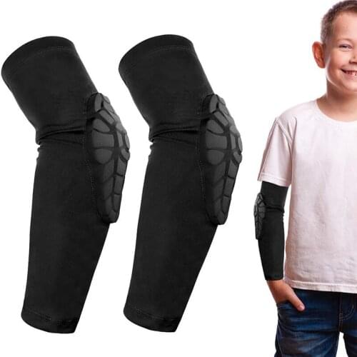 Kids Elastic Knee and Elbow Pads for Sport Arm Sleeves for Joints Elbow Brace for Basketball Running Volleyball Tennis Elbow